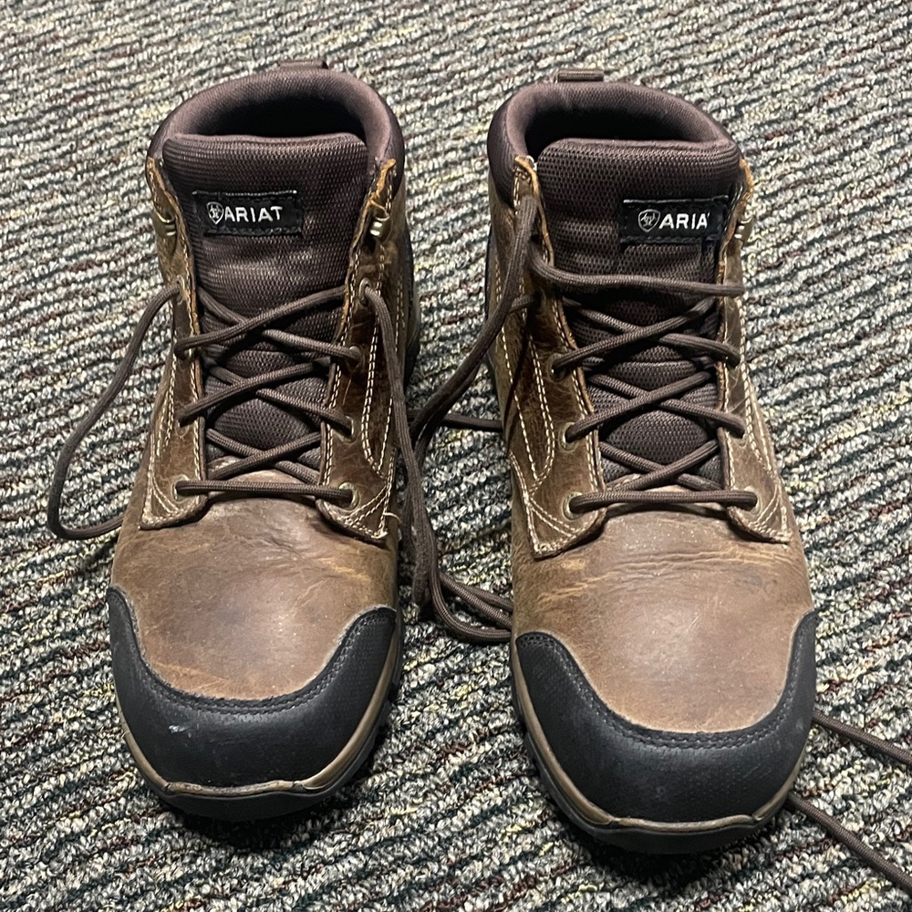 Ariat Men's Brown Work Leather Boots waterproof size 
11.5